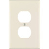 Leviton 1-Gang Midway Duplex Outlet Nylon Wall Plate Light Almond