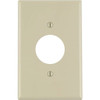 Leviton 1-Gang Midway Single Hole Wall Plate, Ivory 273286