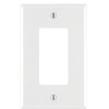 Leviton Decora 1 Gang White Decorator/rocker Mid Nylon Wall Plate Package Of 10