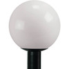 Liteco Black Outdoor White Globe With Post Top Fitter 262910