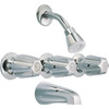 Maintenance Warehouse 3-Handle 1-Spray Tub And Shower Faucet In Chrome