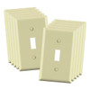 Maintenance Warehouse Single Toggle Switch Wall Plate - Ivory Package Of 10