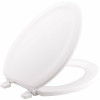 KOHLER Stonewood Elongated Closed Front Toilet Seat in White (129926)