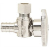 Plumbshop 1/2 In Nom Crimp Barb X 3/8 In O.d Compression 1/4 In Turn Angle Stop