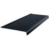 Roppe 12 X 3.5 Ft Black Ld Ribbed Vinyl Square Nose Stair Tread
