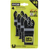 Ryobi 4-Piece Wood And Metal Oscillating Multi-Tool Blade Set 263128