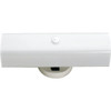 Satco Nuvo White 2-Light 14" Vanity Fixture, White U-Channel Glass With Outlet