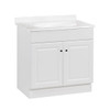 Seasons 30" W X 35" H X 18" D Bathroom Vanity Cabinet With Top White