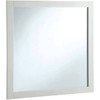 Seasons 30x30 In. White Wood Framed Vanity Mirror