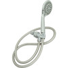 Seasons 5-Spray Patterns 4 In. Single Wall Mount Handheld Shower Head In Chrome