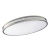 Seasons LED 24" Oval Ceiling Fixture Brushed Nickel White Acrylic 292937