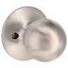 Shield Security Ball Dummy Door Knob In Satin Chrome