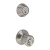 Shield Security Tulip Deadbolt/entry Combo 2-3/8"-2-3/4" Grade 3 Stn Nickel