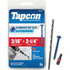 Tapcon 3/16 In X 2-1/4 In Star Flat-Head Concrete Anchors, Package Of 75