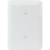 Titan3 One Gang Maxi Smooth Blank Wall Plate - White, Package Of 25