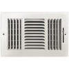 Truaire 10 In. X 6 In. 3-Way Steel Wall/ceiling Register 245769
