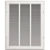 Truaire 16" X 20" White Stamped Return Air Filter Grille With Removable Face