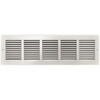 Truaire 24 In. X 6 In. White Stamped Return Air Grille 246432