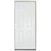 36x80" 6-Panel Steel Prehung Right Hand Door