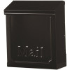 Gibraltar Mailboxes Small Black Townhouse Steel Locking Vertical Wall Mount Mailbox