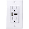Faith 15a Duplex Outlet & 4.6a Usb Charger Receptacle Package Of 10