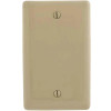 Hubbell 1-Gang Ivory Medium Size Box Mount Blank Wall Plate