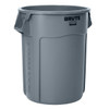 Rubbermaid Commercial BRUTE 55 Gal. Round Trash Can, Vented, Gray