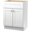 Seasons Bath Vanity Base Cabinet, 24wx34-1/2hx18d, White Finish