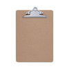 Universal Hardboard Clipboard 1.25" Clip Capacity Holds 8.5 X 11 Sheets Brown