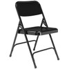 National Public Seating All Steel Heavy-Duty Black Folding Chair, Package Of 4