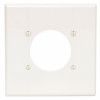 Leviton 2-Gang Single Outlet Wall Plate (White)