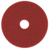 3M Buffing Floor Pad, 17", Red, Package Of 5