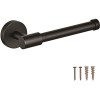 Seasons Westwind Matte Black Single Post Toilet Paper Holder