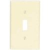 Leviton Light Almond 1-Gang Toggle Wall Plate