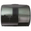 Renown Side-By-Side 2-Roll Opticore Bath Tissue Dispenser, Black Translucent
