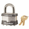 Master Lock #1 1-3/4 In Laminated Steel Padlock, Keyed Alike With 2402 Keyway