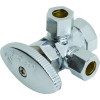 Maintenance Warehouse Multi-Turn Dual Angle Stop Valve 1/2 In. FIP X 3/8 X 3/8 In. Comp