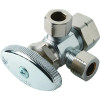 Maintenance Warehouse Multi-Turn Dual Angle Stop Valve 1/2 In. X 1/2 In. X 3/8 In. Comp