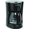 Proctor Silex 12 Cup Coffeemaker Black Glass Carafe Permanent Filter