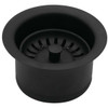 Westbrass 4-1/4" Brass Extra-Deep Disposal Flange And Stopper In Matte Black