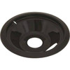 #560732 6" Porcelain Drip Pan For Ge/Hotpoint Ranges, Black, Package Of 6