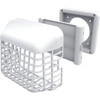 Deflecto 4" Easy Clean Louvered Dryer Vent Cover With Bird Guard Vent Hood