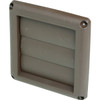 Deflecto 4" Louvered Vent Hood Brown