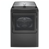 GE Profile ENERGY STAR 7.4 cu. ft. SmartHQ Top Load Electric Dryer With Long Vent, Front Servicable, Diamond Gray