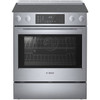 Bosch 800 Series 30 In. 4.6 cu. ft. Smooth Electric Slide-In Range With Digital Display, Self-Clean, Stainless Steel, ADA