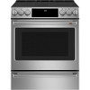 Cafe 30 In. 5.7 cu. ft. Smooth Electric SmartHQ Slide-In Range With Air Fry, Self-Clean, Stainless Steel, ADA