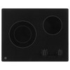 GE 21 In. 2 Burner Smooth Surface Radiant Electric Cooktop, Black, ADA