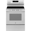 GE ENERGY STAR 30 In. 5.3 cu. ft. Smooth Electric SmartHQ Freestanding Range, Crisp Mode, Self-Clean, White