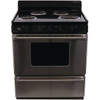 Premier 30 In. 3.9 Cu. Ft. Coil Electric Freestanding Range, Manual Clean, Black (Power Cord Sold Separately)