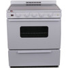 Premier 30 In. 3.9 cu. ft. Smooth Electric Freestanding Range, Manual Clean, White, ADA (Power Cord Sold Separately)